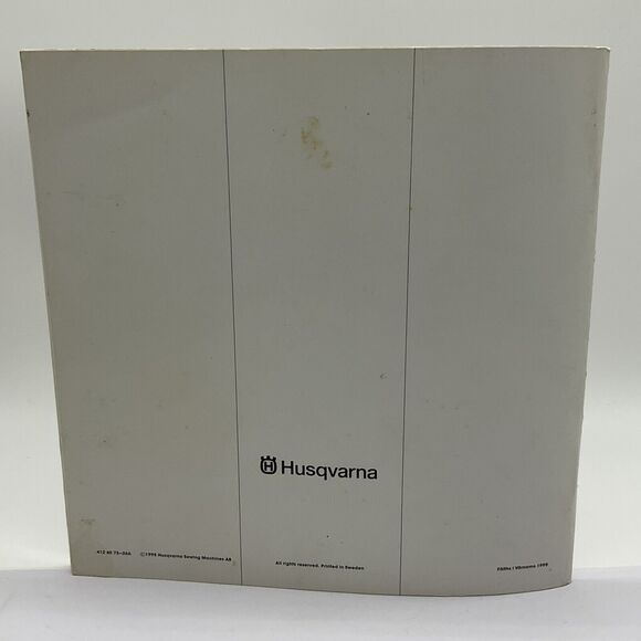 Husqvarna Viking 1250 Sewing Embroidery Machine 1+ Operating Manual •1995 User's - Picture 3 of 8